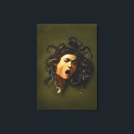 Toile Medusa tête Caravaggio peinture art mythologie can<br><div class="desc">Medusa tête Caravaggio peinture art mythologie toile domaine public médiéval</div>