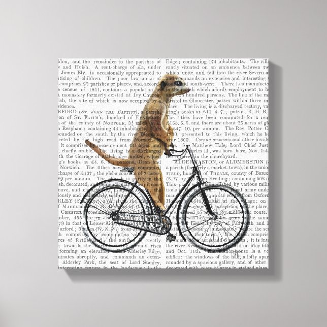 Toile Meerkat à vélo (Recto)