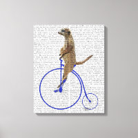 Meerkat Sur Blue Penny Farthing