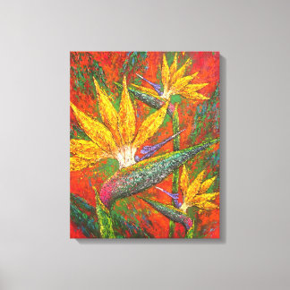 Toile Meilleur Oiseau du Paradis Mur Art Imprimer Fleurs
