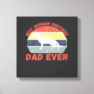 Toile Meilleur papa Berger allemand citation drôle Sheph