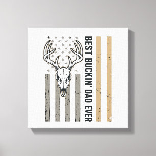 Toile Meilleur Papa Buckin Cerf Chasse Design de T-shirt