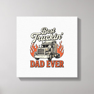 Toile Meilleur Papa de Camionneur Ever Chemise Vintage C