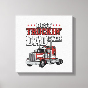 Toile Meilleur Papa de Camionneur Ever Conception de Che