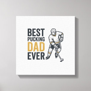 Toile Meilleur Papa de Hockey de Tous les Temps Concepti