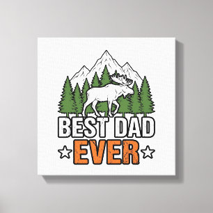 Toile Meilleur Papa de Tous les Temps Créature de la For