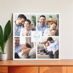 Toile Meilleur papa Ever Enfants Collage photo