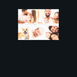 Toile Meilleur papa Jamais Coeur Personnalisé Collage ph<br><div class="desc">Célébrez une première Fête des pères spéciale avec notre "Simple mignonne Meilleur Papa Jamais Coeur Famille Photo personnalisée Collage toile étirée". Cette toile étirée avec une photo de charme présente un collage de vos photos préférées, ce qui en fait un souvenir unique et sincère. Parfait pour exposer des souvenirs chéris,...</div>