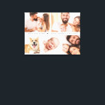 Toile Meilleur papa Jamais Coeur Personnalisé Collage ph<br><div class="desc">Célébrez une première Fête des pères spéciale avec notre "Simple mignonne Meilleur Papa Jamais Coeur Famille Photo personnalisée Collage toile étirée". Cette toile étirée avec une photo de charme présente un collage de vos photos préférées, ce qui en fait un souvenir unique et sincère. Parfait pour exposer des souvenirs chéris,...</div>