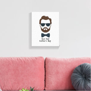 Toile Meilleur Papa Jamais Mur Art - Fête des pères Canv