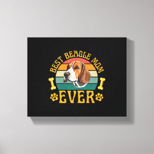Toile Meilleure maman Beagle Ever, Chien Beagle Drôle Ca