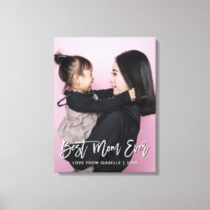 Toile Meilleure maman mère's Day Keepsaké Photo personna