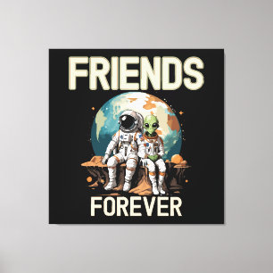 Toile Meilleurs amis pour toujours 