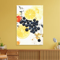 Mélange de médias mixtes botaniques de citrus et d