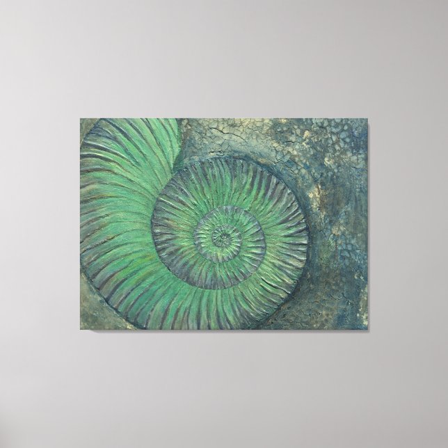 Toile Mélange de peinture à l'ammonite (Recto)