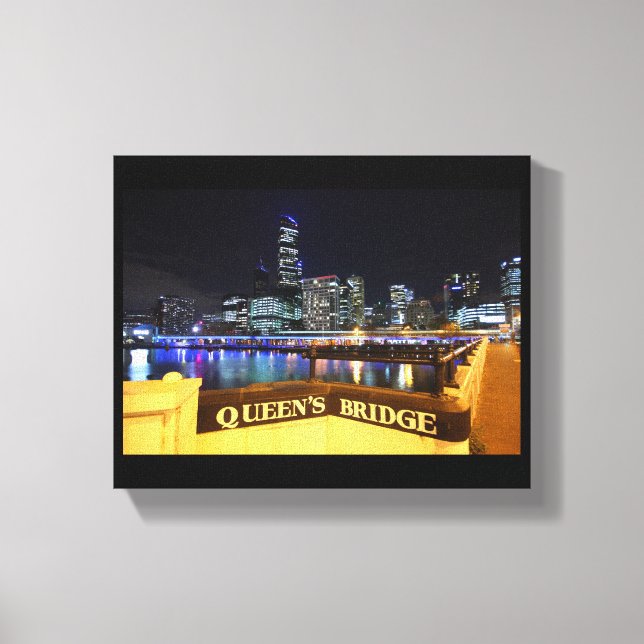 Toile Melbourne CBD Queens Bridge (Recto)