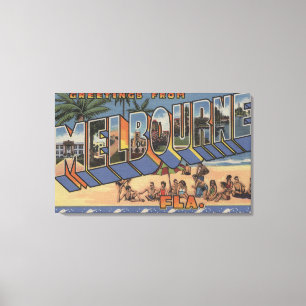 Toile Melbourne, Floride - Scènes de grandes lettres