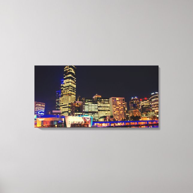 Toile Melbourne la nuit (Recto)