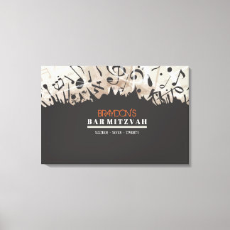 Toile MELODY OF THE TORAH Bar Bat mitzvah Se connecter B
