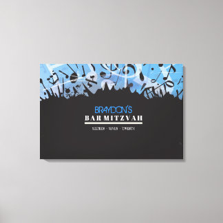 Toile MELODY OF THE TORAH Bar Bat mitzvah Se connecter B