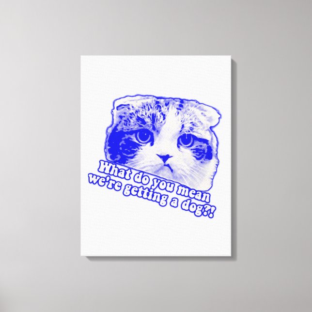 Toile Mème de chat amusant pour les amoureux de les chat (Recto)