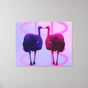 Toile Mêmes faces Différentes Couleurs Canvas Art