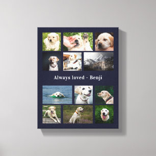 Toile Mémoire d'amour pour l'animal de compagnie