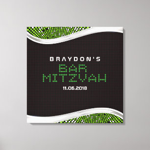 Toile Mémoire de Mitzvah de barre de JEUX VIDÉO