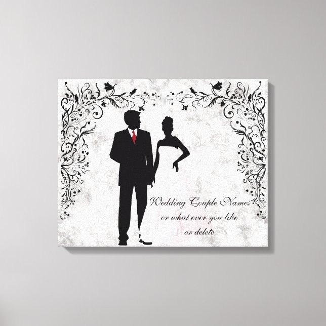 Toile Mémoire mariage ou anniversaire (Recto)