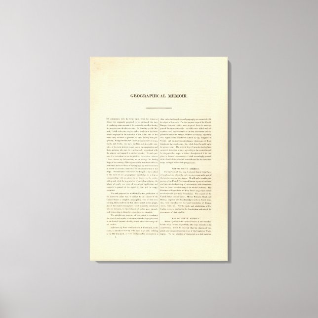 Toile Mémoires géographiques (Recto)