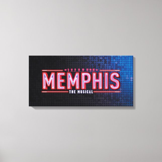 Toile MEMPHIS - Le logo musical (Recto)