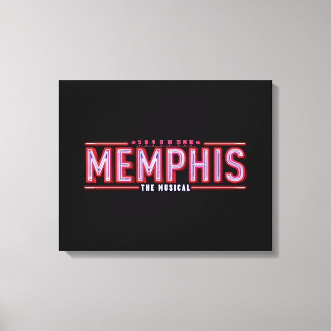 Toile MEMPHIS - Le logo musical (Recto)