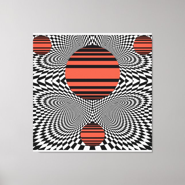 Toile Memphis OpArt (Recto)