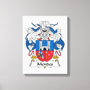 Toile Mendes Family Crest