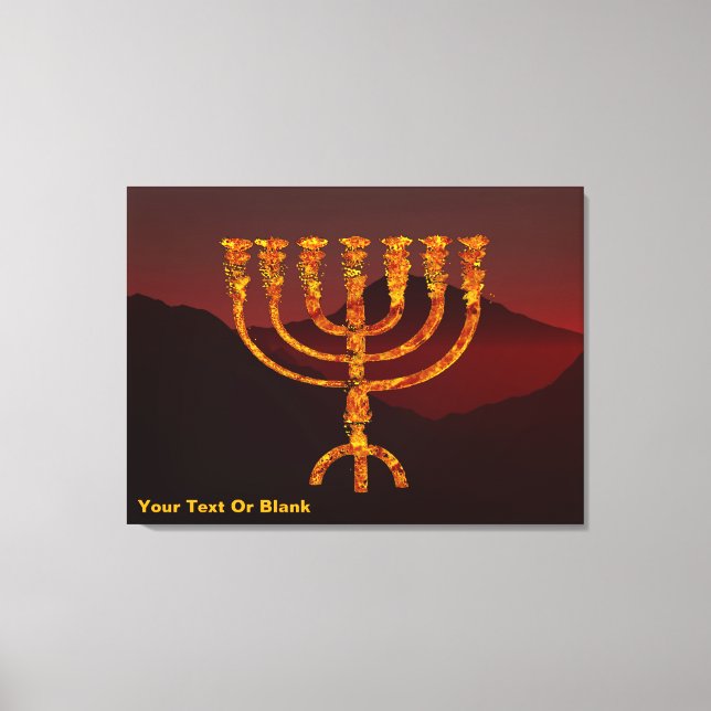 Toile Menorah de Moshe (Recto)