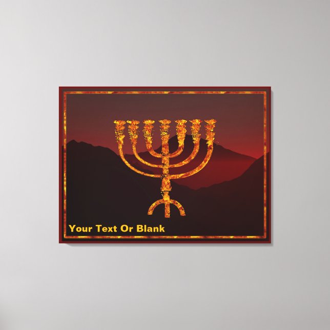 Toile Menorah de Moshe (Recto)