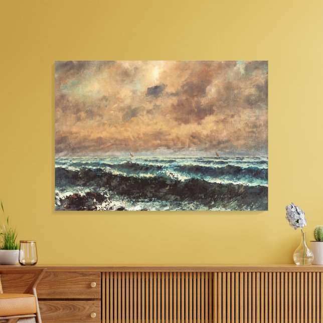 Toile Mer d'automne - Gustave Courbet (Insitu(Salon))