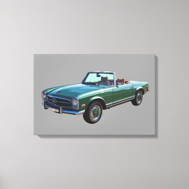 Toile Mercedes Benz 280 SL Convertible (Recto)