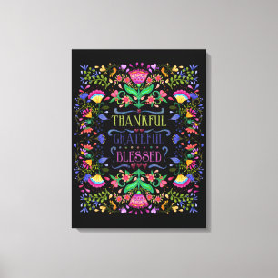 Toile Merci, Grâces, Béni Personnaliser Cet Art