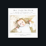 Toile Merci Moderne Pour Être Mes Parents Photo<br><div class="desc">Merci les parrains spéciaux de votre vie,  que vous avez demandé d'être les parrains de votre enfant,  avec ces parrains personnalisés enveloppés de toile avec une photo mignonne de leur filleul et un poème spécial.</div>