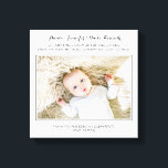 Toile Merci Moderne Pour Être Mes Parents Photo<br><div class="desc">Merci les parrains spéciaux de votre vie,  que vous avez demandé d'être les parrains de votre enfant,  avec ces parrains personnalisés enveloppés de toile avec une photo mignonne de leur filleul et un poème spécial.</div>