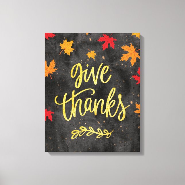 Toile Merci, Thanksgiving Wall Art (Recto)