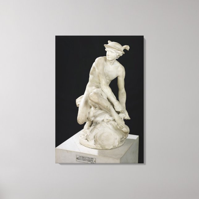 Toile Mercure Attachant ses sandales ailées, 1744 (Recto)