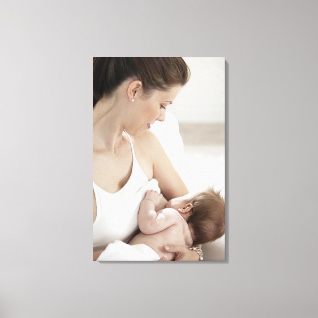 Toile Mère allaitant bébé 2 (Recto)