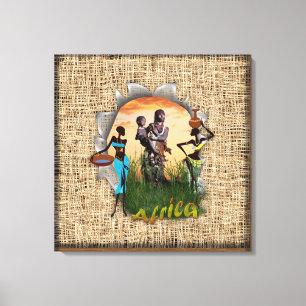 Toile Mère et enfant de l'Afrique