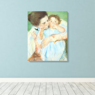 Toile Mère et Enfant par Mary Cassatt, Beaux-Arts Ancien