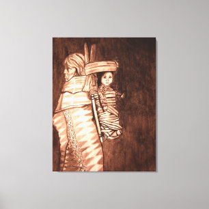 TOILE MÈRE ET PAPOOSE AMÉRICAINE
