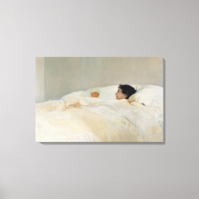 Toile Mère peinture par Joaquin Sorolla (Recto)
