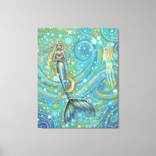 Toile Mermaid Sparkles Fantaisie Art de Molly Harrison