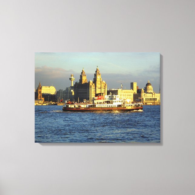 Toile Mersey Ferry & Liverpool Waterfront (Recto)